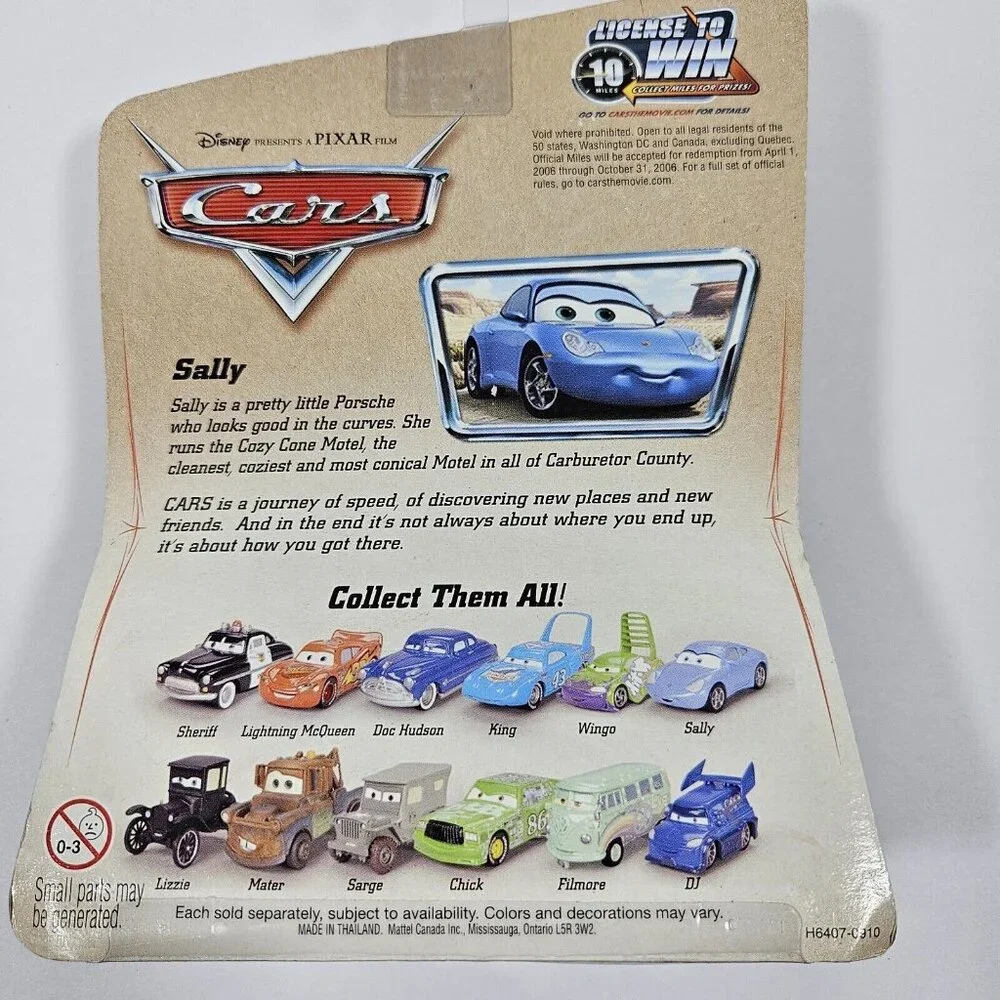 Disney Pixar Cars SALLY Desert Series 1 H6407‎ Mattel 2005 Die Cast Toy Car New